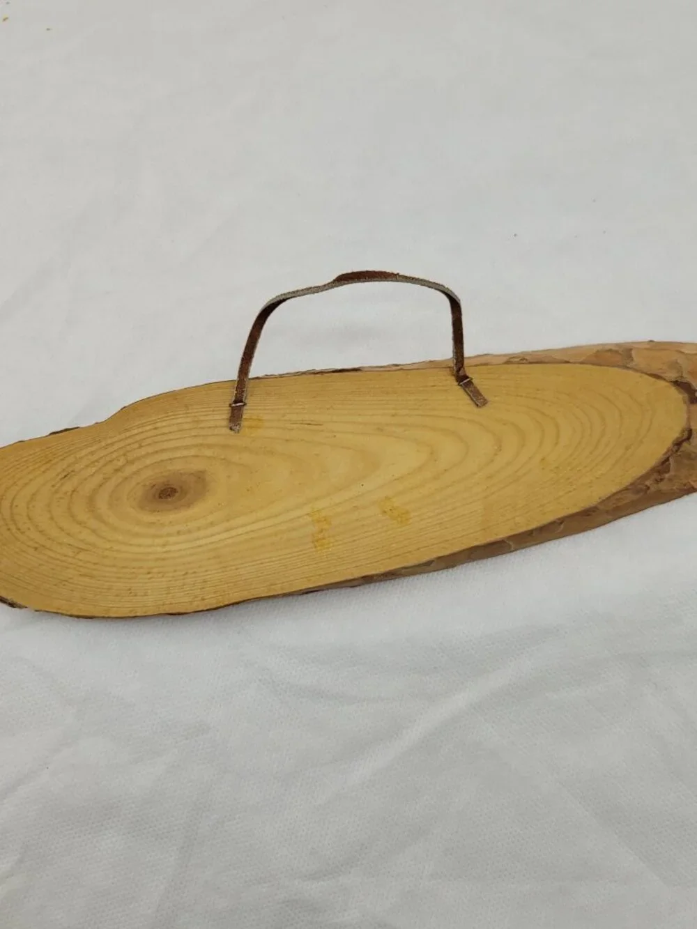Vintage Live Edge Wood Plaque 